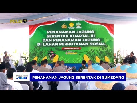 KAPOLDA JABAR HADIRI PENANAMAN JAGUNG SERENTAK DI SUMEDANG