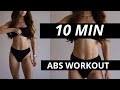 10 MIN ABS WORKOUT // FLAT STOMACH // AT HOME