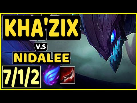 JANKOS (KHA'ZIX) vs NIDALEE - 7/1/2 KDA JUNGLE CHALLENGER GAMEPLAY - EUW