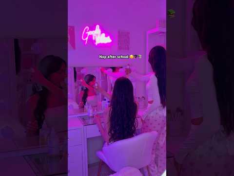 Nap after school with my sister 😴🎓📚 @Hidaya_bls  #school #routine #sleep #room #fyp #girl