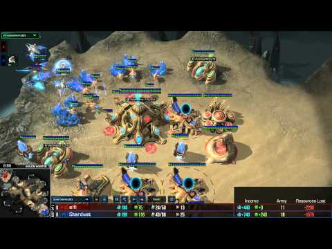 SC2 - DreamHack Valencia - QF - elfi vs StarDust - Game 1
