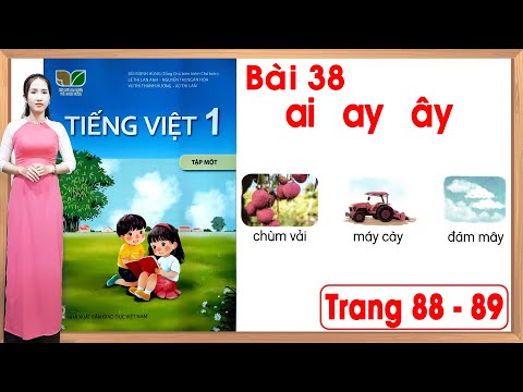 Tiếng việt lớp 1 kết nối tri thức bài 38 | ai ay ây