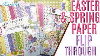 New Spring and Easter Paper Haul and Flip Through, ScrapDivaDesigns HELLO SPRING PAPER COLLECTION