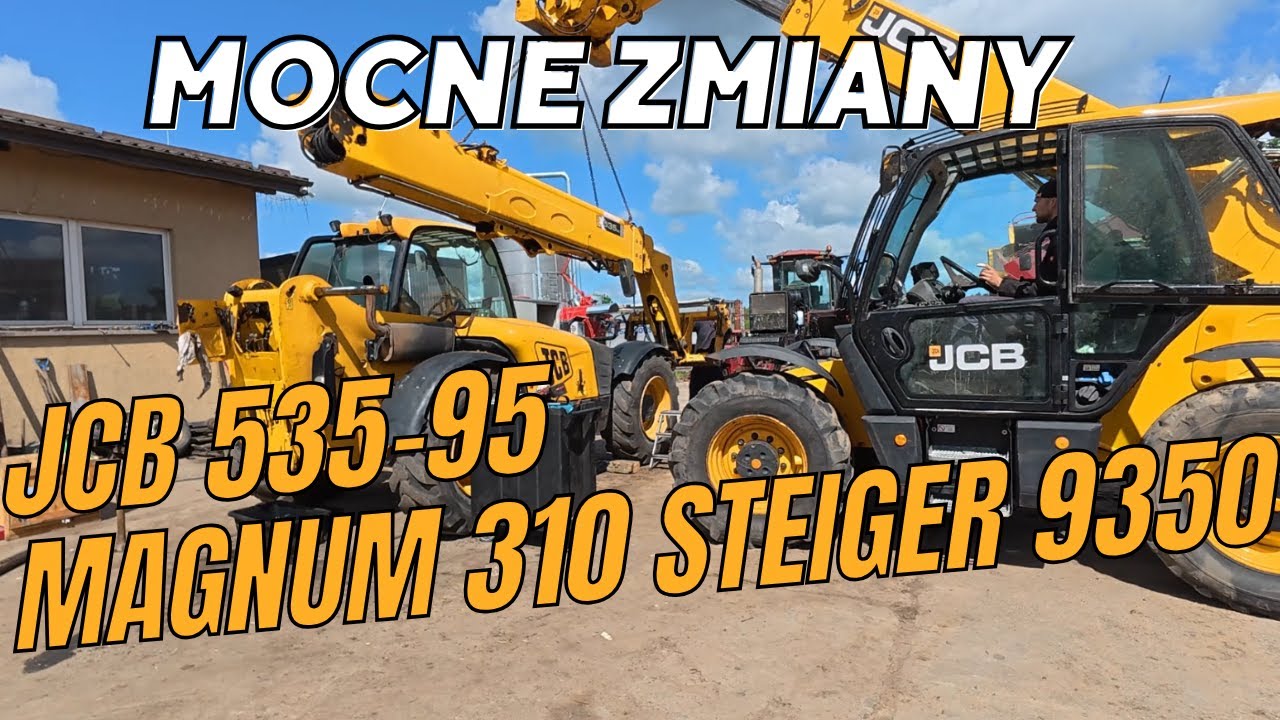 Case IH Steiger 9350, Magnum 310, JCB