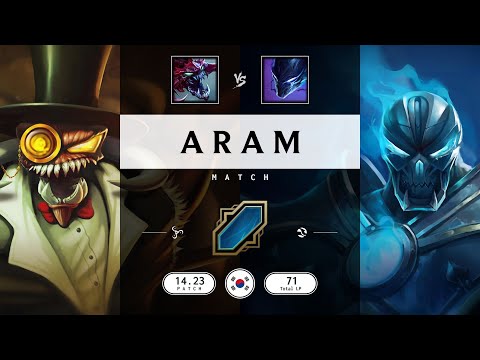 ARAM Match: Super Cho'Gath vs Super Nocturne - KR server Patch 14.23