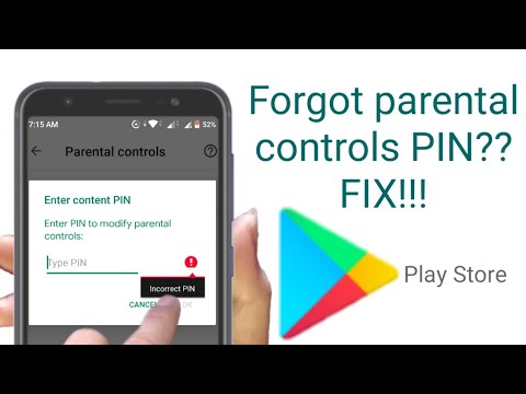 Forgot parental controls PIN in Google play store fix! | turn off parental controls without PIN