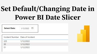Set a Dynamic/Default/Changing Date in Power BI Date Slicer