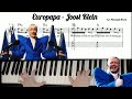[Tutorial With Notes] Europapa - Joost Klein | piano tutorial with lyric & sheet music #europapa