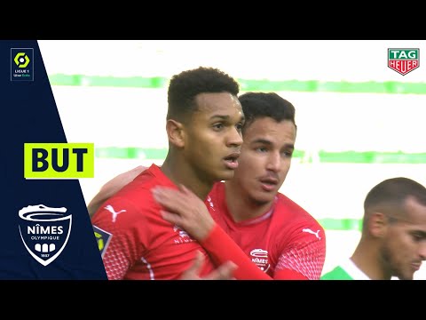 But Matteo AHLINVI (14' - NÎMES OLYMPIQUE) AS SAINT-ÉTIENNE - NÎMES OLYMPIQUE (2-2) 20/21