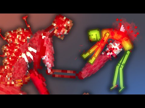 Melons Fight Against The MEAT DEMON In People Playground