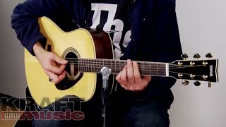 Video thumbnail for Yamaha LL6 ARE Handcrafted Acoustic Guitar Performance by Kraft Music