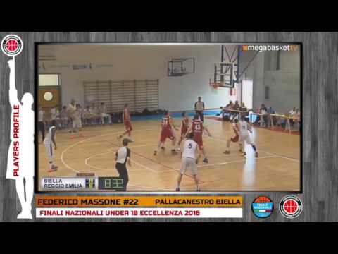 Players Profile: FEDERICO MASSONE - FINALI NAZIONALI U18 - PALLACANESTRO BIELLA