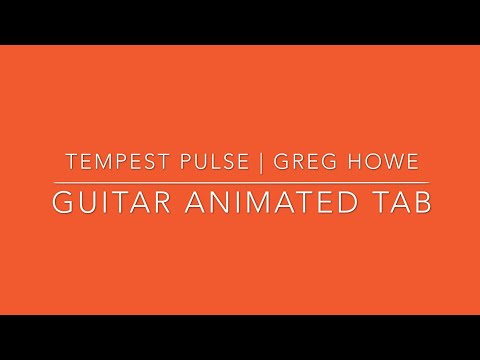 Tempest pulse - Greg Howe - animated tab + backing track
