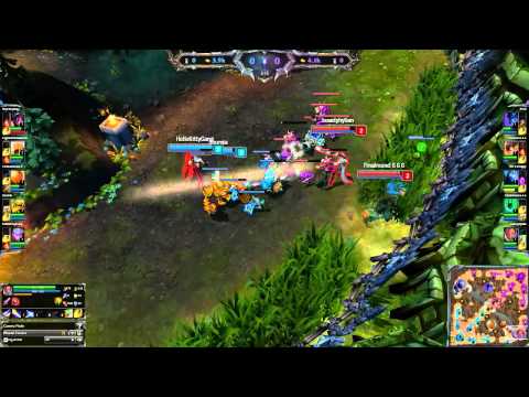 First Blood Bot Lane - Varus Blitz vs Lucian Thresh - League Of Legends