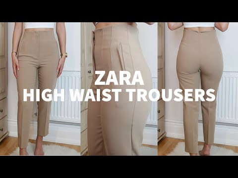Zara High Waist Trousers Review and Try On (Size XS) |...