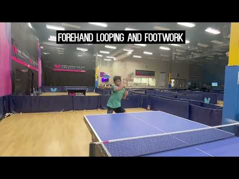 Butterfly Training Tip with Anav Gupta - Forehand Loop & Footwork