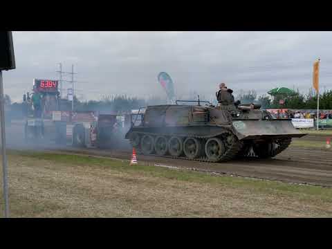 WZT-2 Recovery Tank and CAT Skidder Tractor Pulling