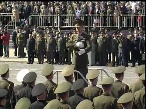 Himno nacional de Rusia Russia Anthem on the Red square Moscow