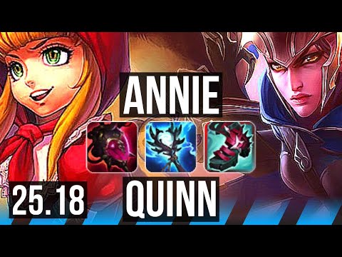 ANNIE vs QUINN (MID) | 8/3/16 | EUW Challenger | 25.18