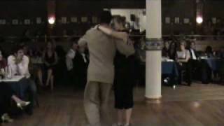 Julio Bassan and Carina Moeller performing tango