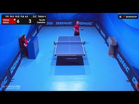 12:00 Oleksii Zaiets - Kyrylo Deineha 30.07.2023 TT Euro.Cup Ukraine Professional. TABLE 4