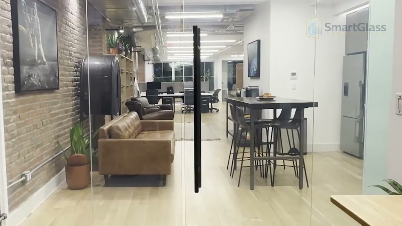 Smart Glass Office Partition Demonstration