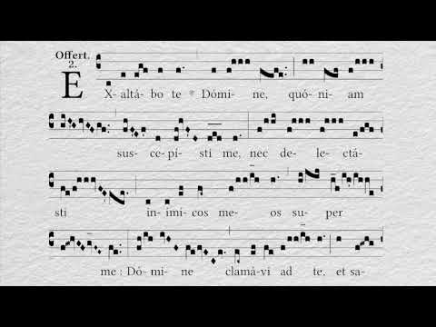 Feria quarta Cinerum: Offertorium - Exaltabo te