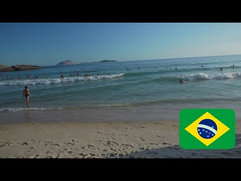 🇧🇷 Brazil BEACH WALK | Copacabana | Leblon |  Ipanema | hot brazil beach 4K video #brazil