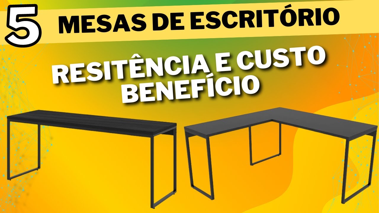 ESSAS SÃO AS 5 MELHORES mesas escrivaninhas para trabalho, home office e estudos