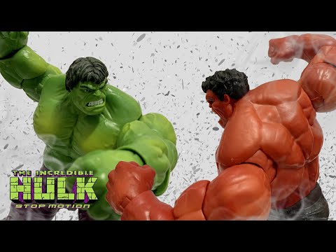 Marvel Hulk vs Red Hulk Stop Motion