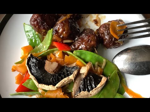 Chinese 5 Spice Meatball Stir Fry.
