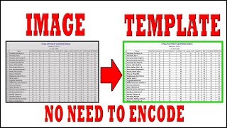Scan a document and Convert into Excel Template | No need to Encode