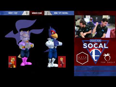 Fight For SoCal 2- Rocky / SFAT (Blue) VS Captain Faceroll / iBDW (Red) - SSBM - Winners Semis