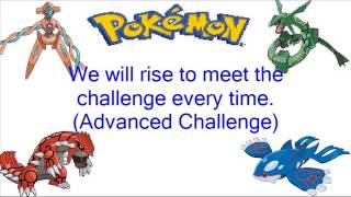Pokemon Advanced Challenge: This Dream Theme Song + Lyrics