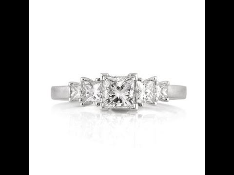 1.36ct Princess Cut Diamond Engagement Anniversary Ring-Mark Broumand