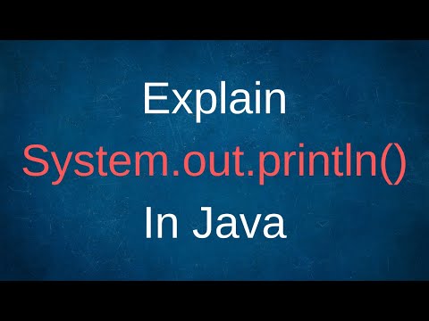 System Out Println In Java