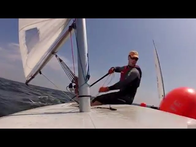 Laser Sailing - Leeward Mark Rounding [HD]