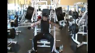 preview picture of video 'Portage Michigan Record Breaking Shoulder Press'