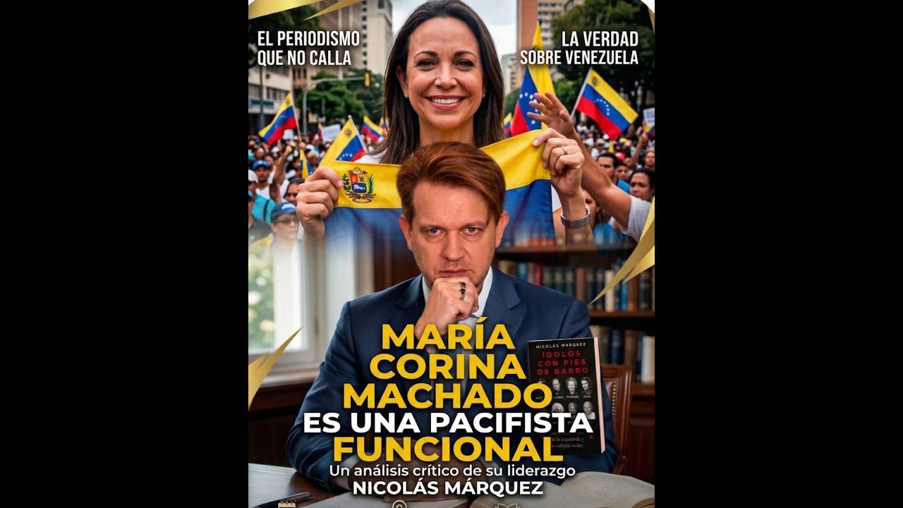 Corina Machado es una pacifista funcional a la tiranía socialista: NICOLÁS MÁRQUEZ en The Right News