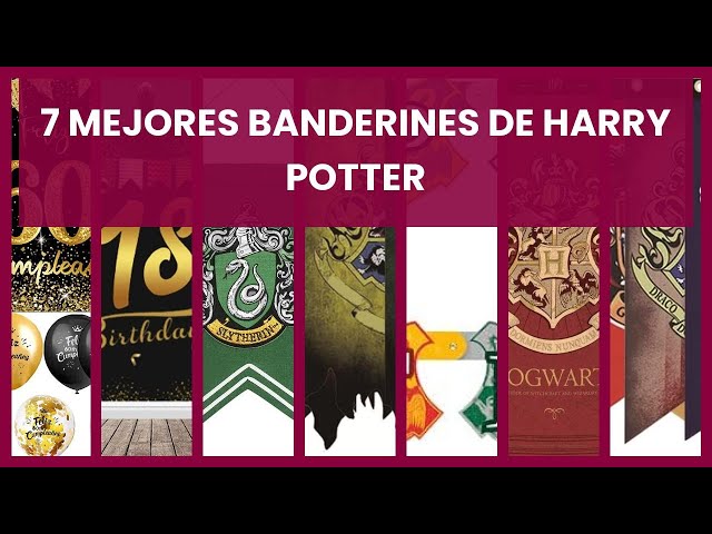 Vídeo relacionado con Harry Potter Banderines Decorativos Set de 6 Banderas para Fiestas Decoración Hogwarts para Cumpleaños Fiesta Infantil y Hogar Banderolas de Tela (Multi Flags)