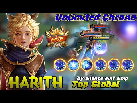Gameplay Harith Goldlane MVP - Build Harith Top Global Mobile Legends