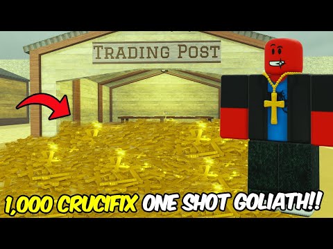 I Used 1,000 Crucifix to One Shot Goliath Boss In Dead Rails!