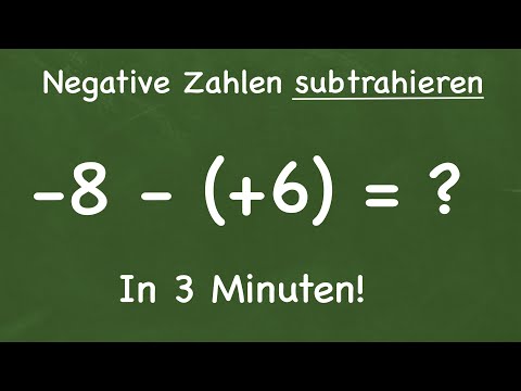 Negative Zahlen subtrahieren