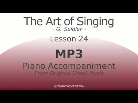Seidler, The Art of Singing Piano Accompaniment Lesson 24