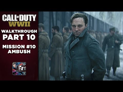Call of Duty: WW2 | Gameplay Walkthrough | Part 10 "Ambush" (PC/1440/60fps) | CenterStrain01