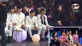 NU'EST W Reaction To EXO-CBX HEY MAMA @MAMA IN JAPAN 2017