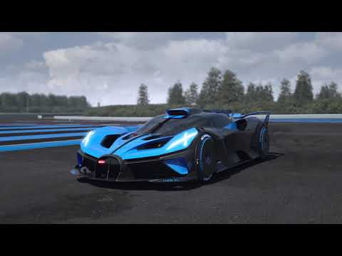 BUGATTI Bolide - animated transformation from Chiron Pur Sport to Bolide and back【4K】
