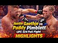 UFC 324 Justin Gaethje Vs Paddy Pimblett Full Fight Highlights
