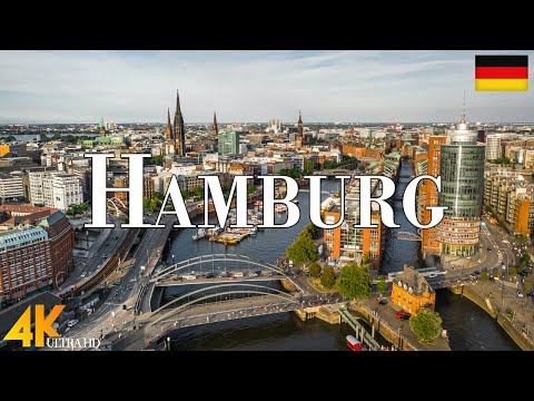 Hamburg 4K drone view • Amazing Aerial View Of Hamburg | Relaxation film with calming music