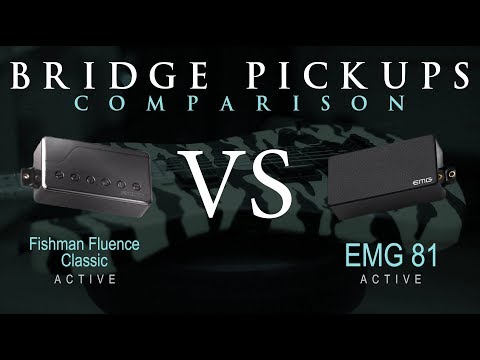 FISHMAN Fluence Classic vs EMG 81 - Active Bridge Pickup Guitar Comparison / Demo